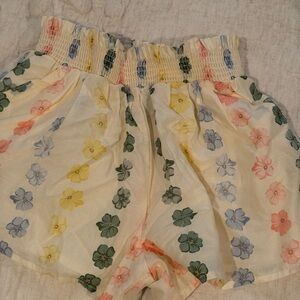 Janie and Jack High Waist Floral Shorts - Multicolor